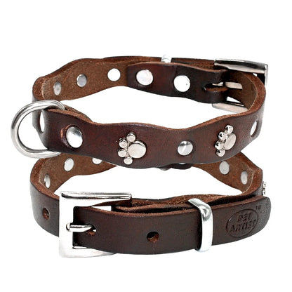 Classic Leather Dog Collar – Everyday Elegance for Your Pet