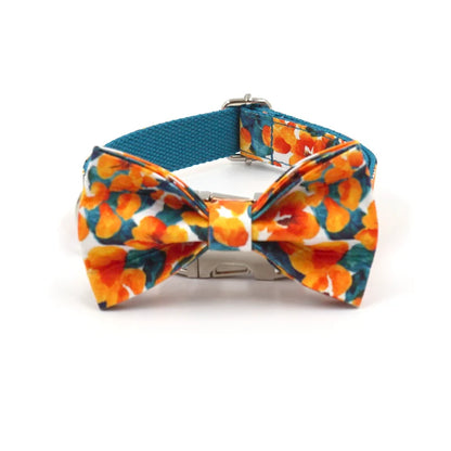 Tropische Blüte: Hundehalsband mit Hawaii-Blumenmuster