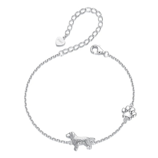 Delicate Heart Puppy Bracelet