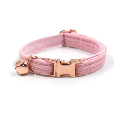 Prinzessinnen-Halsband aus rosa Samt