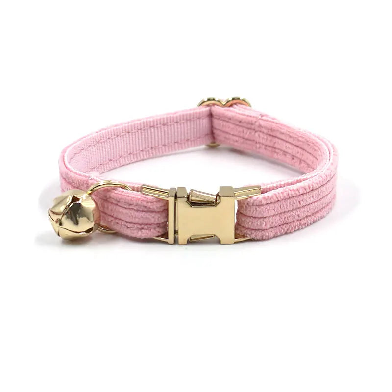 Prinzessinnen-Halsband aus rosa Samt