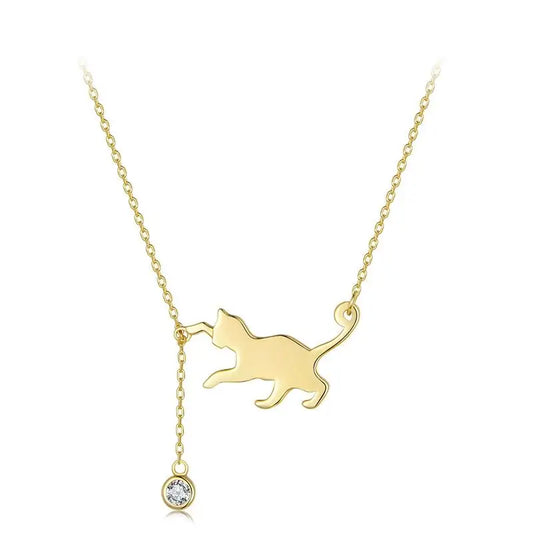 Feline Heart Necklace