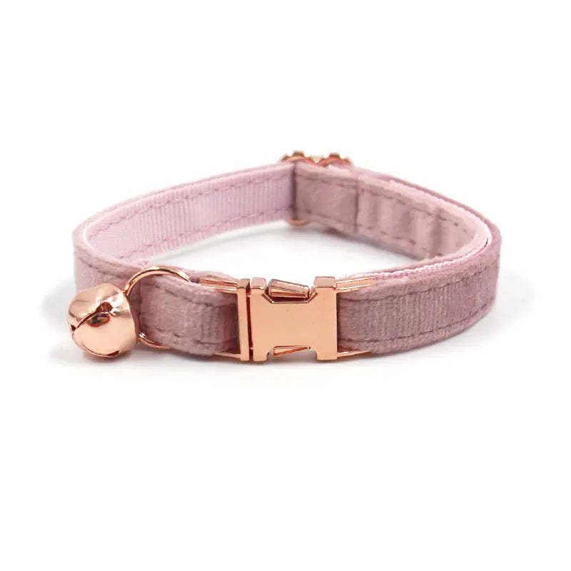 Prinzessinnen-Halsband aus rosa Samt