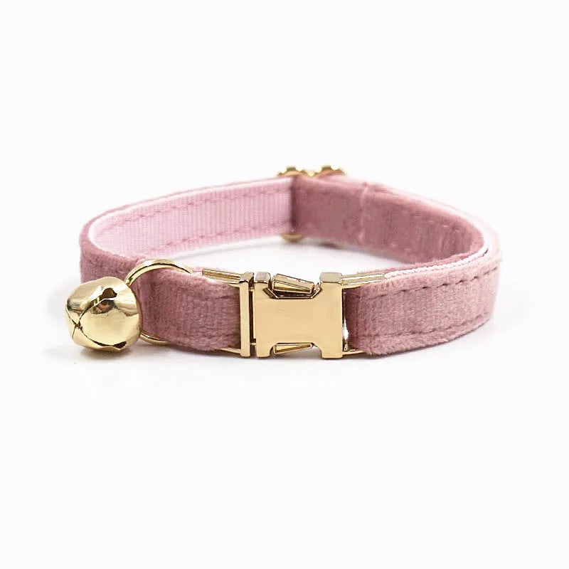 Prinzessinnen-Halsband aus rosa Samt