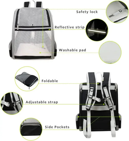 Wandelbarer Katzenrucksack